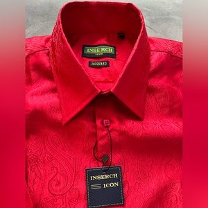 NWT Quality Red Dress Shirt 2XL